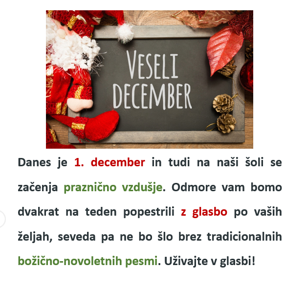 Veseli december